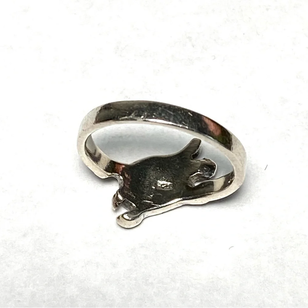 925 Sterling Silver Ring Turtle Artisan Size 7 3.84g